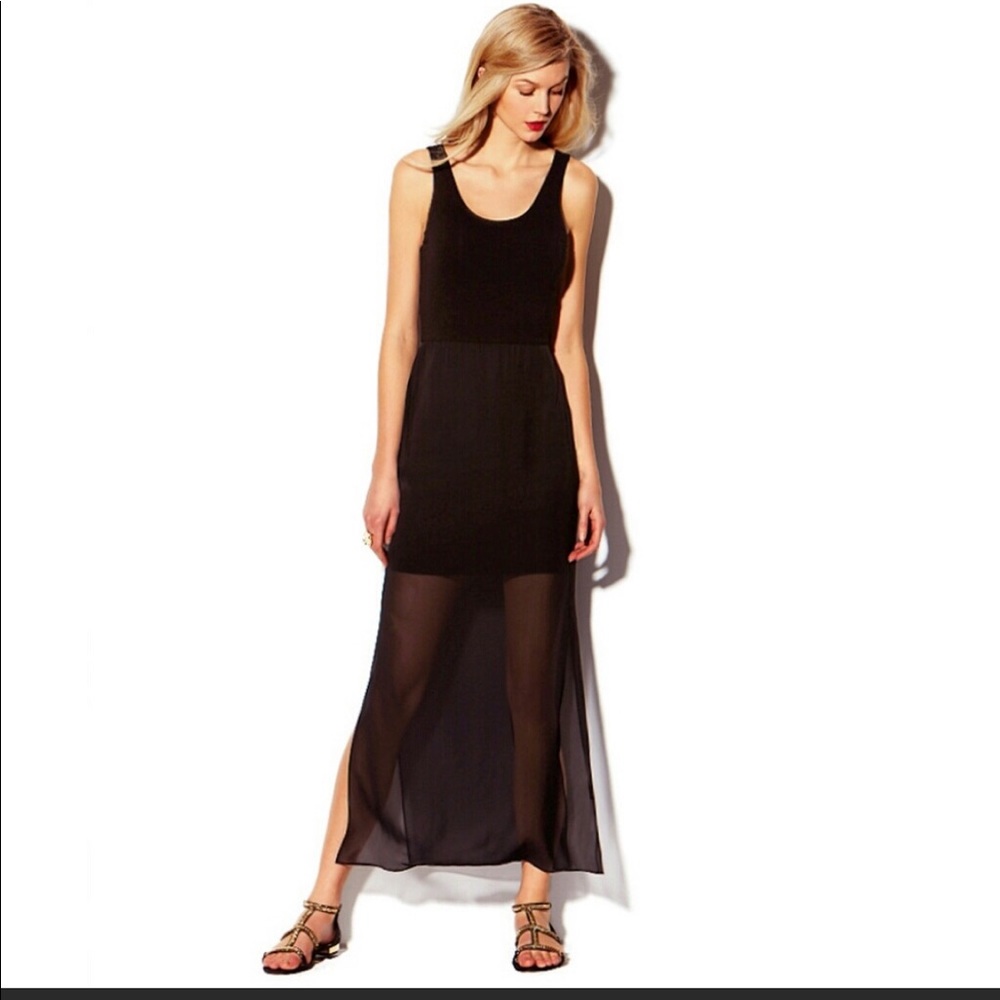 Vince Camuto sheer midi dress